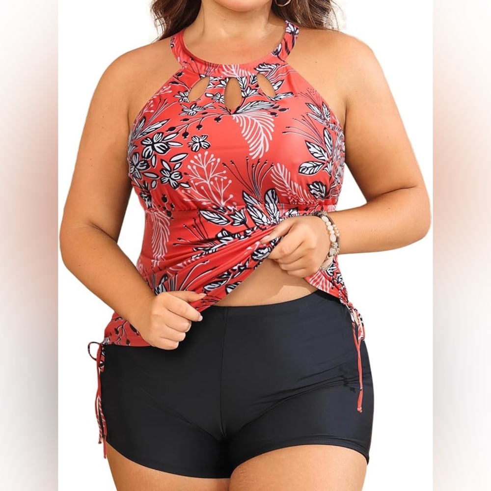 Floral Tankini Set - Picture 4 of 5